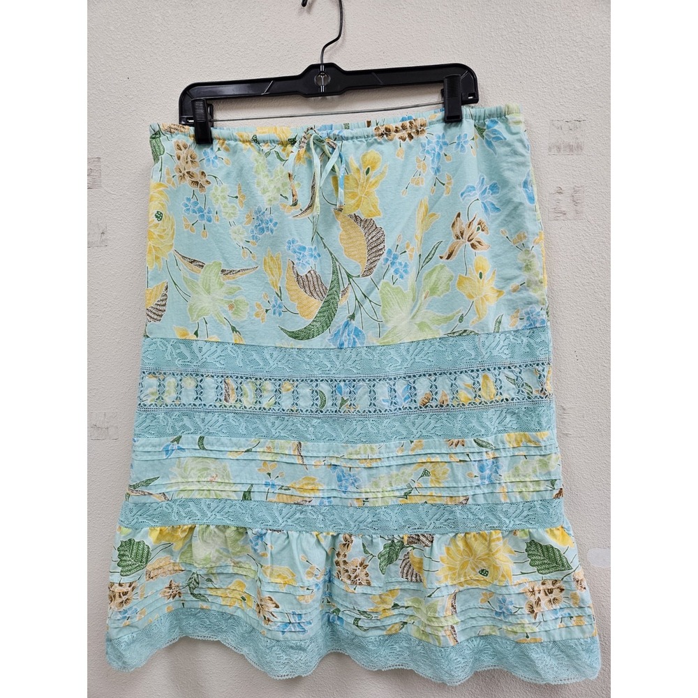 Banana Republic Skirt Woman's Size 10 Floral Garden Feminine